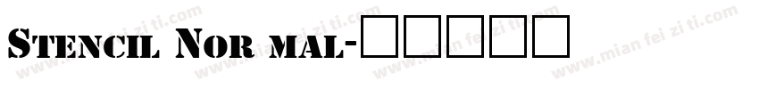 Stencil Normal字体转换